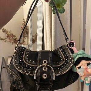 Stud SoHo coach shoulder bag